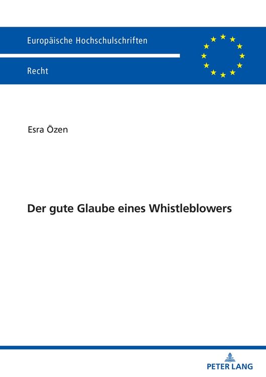 Produktbild: Der gute Glaube eines Whistleblowers