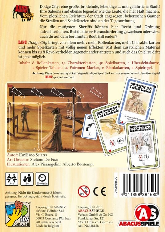 Produktbild: BANG! Dodge City Erweiterung