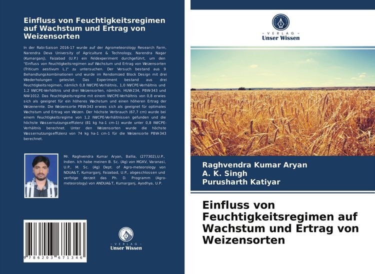 Produktbild: Einfluss von Feuchtigkeitsregimen auf Wachstum und Ertrag von Weizensorten