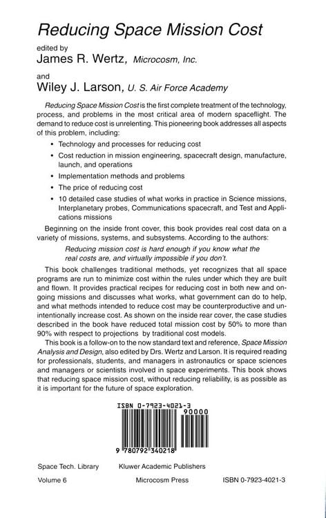 Produktbild: Reducing Space Mission Cost