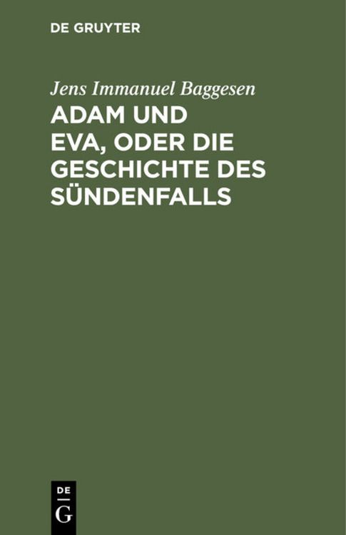 Produktbild: Adam und Eva, oder die Geschichte des S&uuml;ndenfalls
