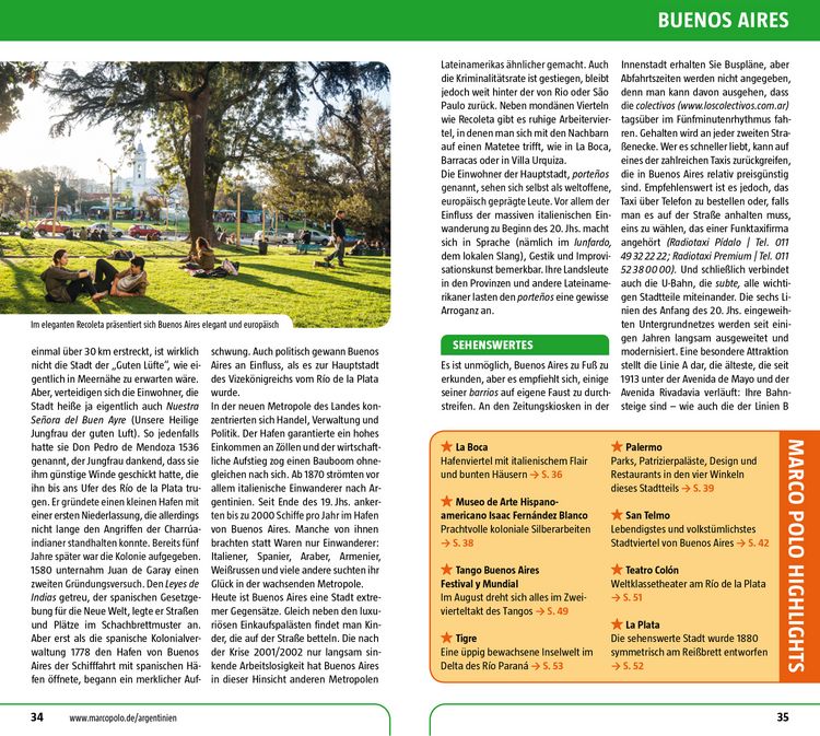 Produktbild: MARCO POLO Reisef&uuml;hrer Argentinien, Buenos Aires