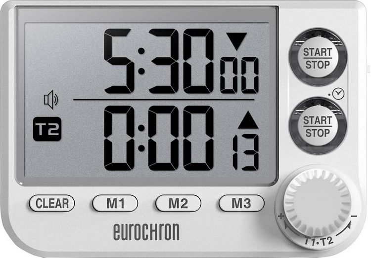 Produktbild: Eurochron EDT 8002 Timer Wei&szlig; digital