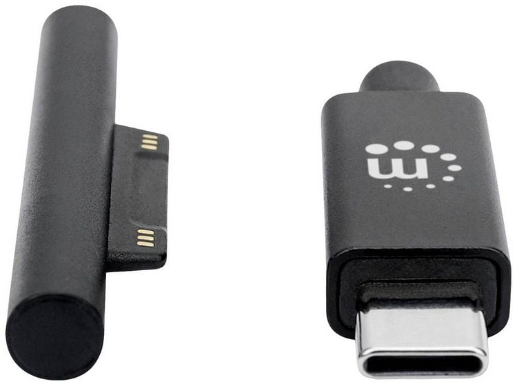 Produktbild: Manhattan USB-Kabel USB-C&reg; Stecker, Surface Connect-Stecker 1.80 m Schwarz 353632