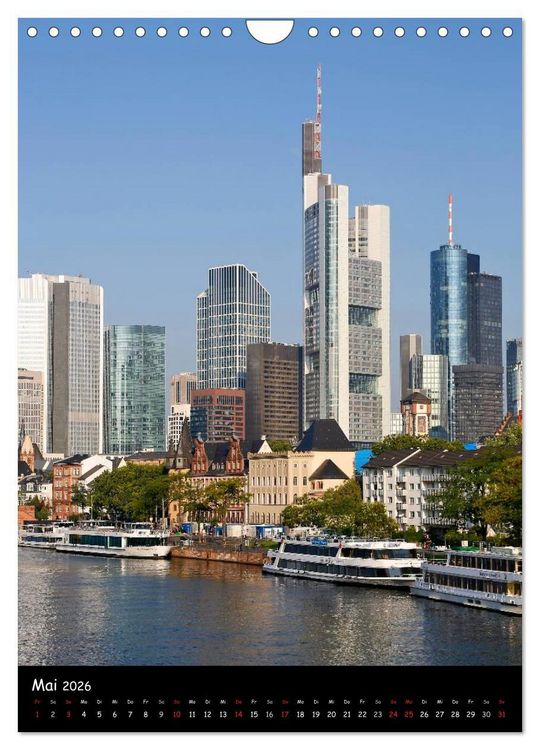 Produktbild: Frankfurt Highlights (Wandkalender 2026 DIN A4 hoch), CALVENDO Monatskalender