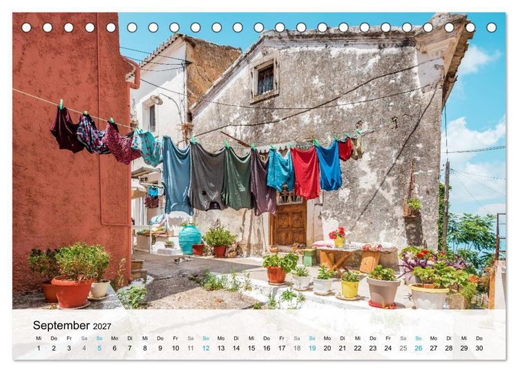 Produktbild: Insel Korfu - Trauminsel im Ionischen Meer (Tischkalender 2027 DIN A5 quer), CALVENDO Monatskalender