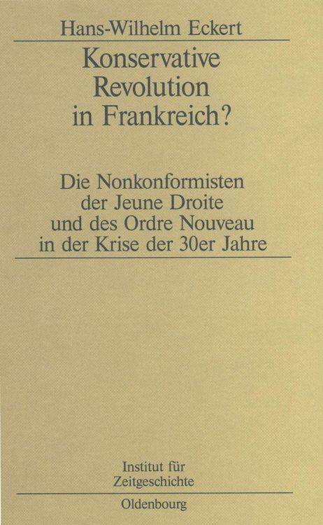 Produktbild: Konservative Revolution in Frankreich?