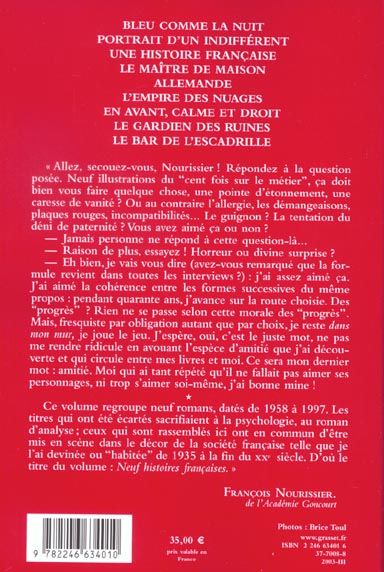Produktbild: Neuf histoires fran&ccedil;aises