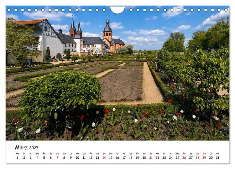 Produktbild: Rund um das Benediktinerkloster Seligenstadt (Wandkalender 2027 DIN A4 quer), CALVENDO Monatskalender