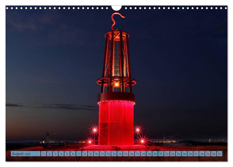 Produktbild: RUHRPOTT LICHTER (Wandkalender 2026 DIN A3 quer), CALVENDO Monatskalender