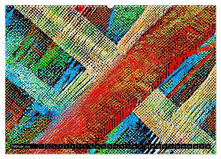 Produktbild: Abstrakte Farbdynamik (hochwertiger Premium Wandkalender 2026 DIN A2 quer), Kunstdruck in Hochglanz
