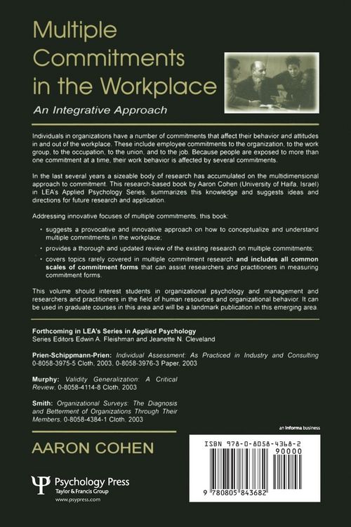 Produktbild: Multiple Commitments in the Workplace