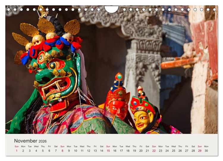 Produktbild: Buddhist Impressions of Ladakh (Wall Calendar 2026 DIN A4 landscape), CALVENDO 12 Month Wall Calendar