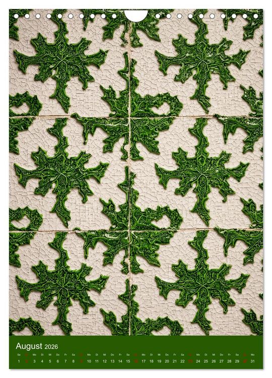 Produktbild: Portugiesischer Fliesen - Azulejos f&uuml;r Fliesenleger, Kunst- und Portugal-Liebhaber (Wandkalender 2026 DIN A4 hoch), CALVENDO Monatskalender