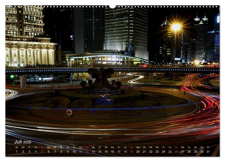 Produktbild: Shanghai - faszinierende Facetten (hochwertiger Premium Wandkalender 2026 DIN A2 quer), Kunstdruck in Hochglanz