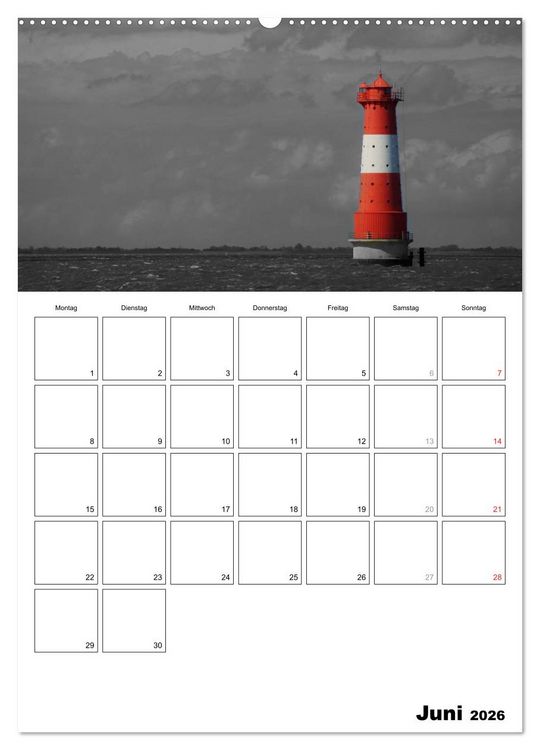 Produktbild: schwarz/wei&szlig; trifft farbe - DEIN TERMINKALENDER / Planer (hochwertiger Premium Wandkalender 2026 DIN A2 hoch), Kunstdruck in Hochglanz