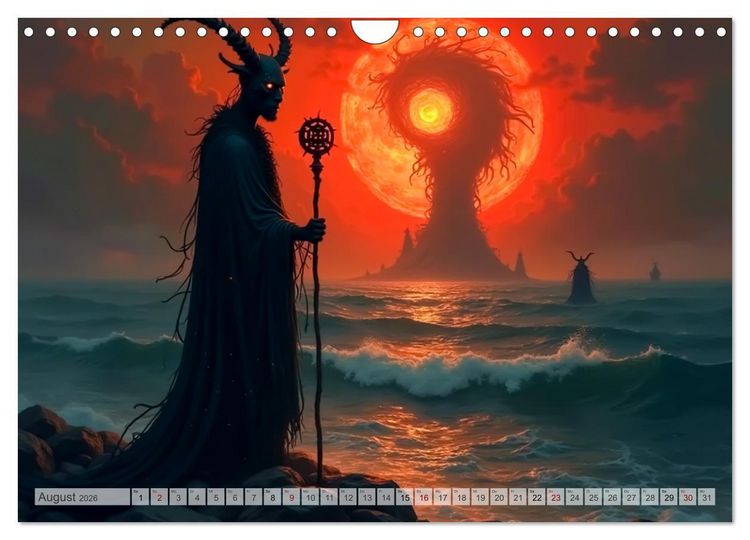 Produktbild: Afrikanische Mythologie - G&ouml;tter, Helden und Monster (Wandkalender 2026 DIN A4 quer), CALVENDO Monatskalender
