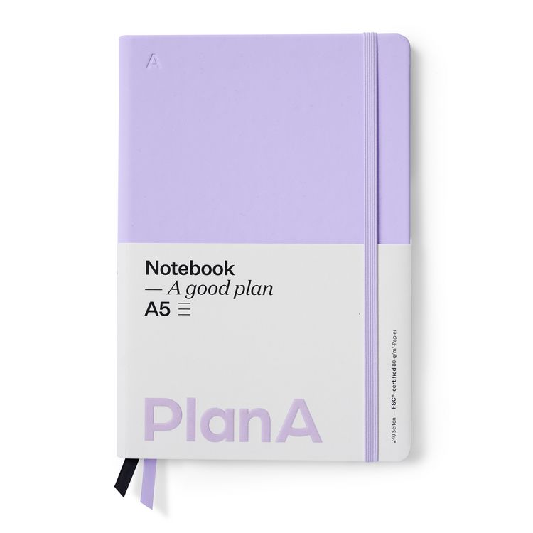 Produktbild: Notizbuch A5 Hardcover Liniert Mauve Purple