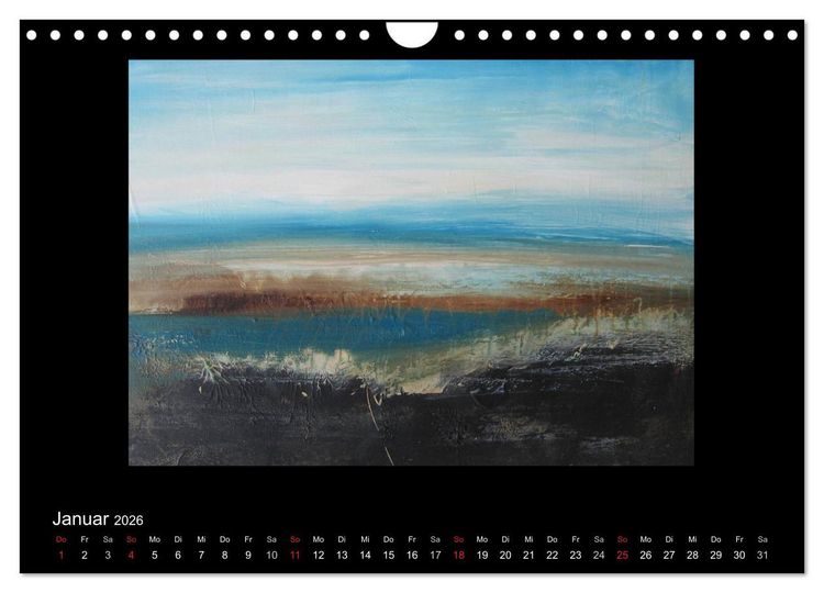 Produktbild: Kunstkalender von Michaela Nagel (Wandkalender 2026 DIN A4 quer), CALVENDO Monatskalender