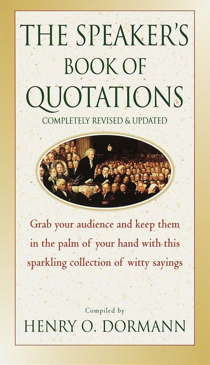 Produktbild: The Speaker's Book of Quotations, Completely Revised and Updated