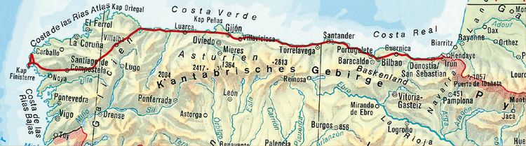 Produktbild: Chemin de St-Jacques - Camino del Norte (Rother Guide de randonn&eacute;es)