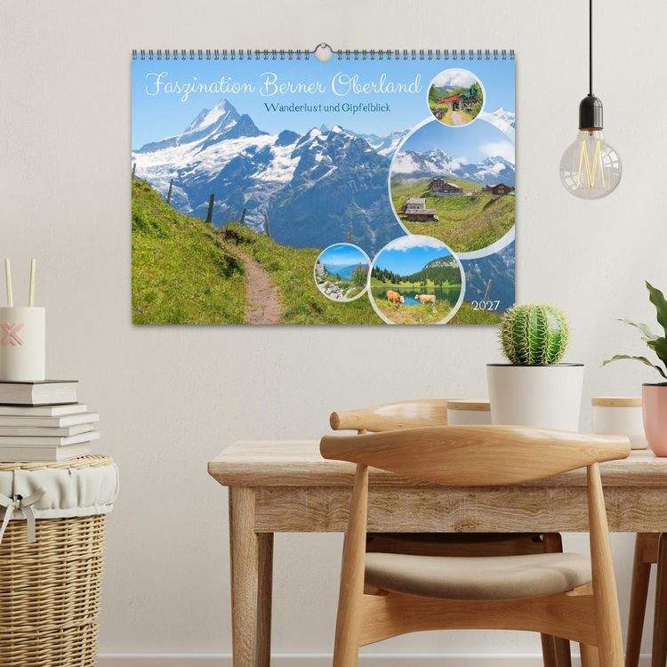 Produktbild: Faszination Berner Oberland - Wanderlust und Gipfelblick (Wandkalender 2027 DIN A3 quer), CALVENDO Monatskalender