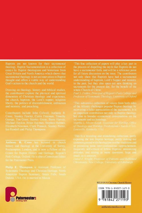 Produktbild: Baptist Sacramentalism