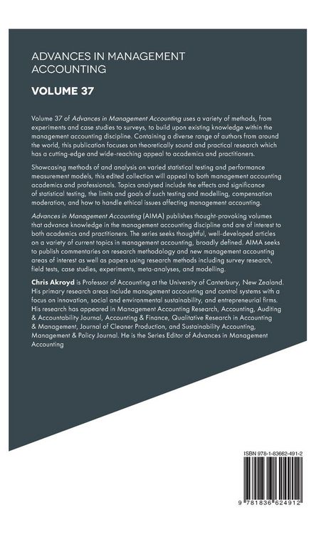 Produktbild: Advances in Management Accounting