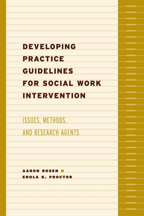 Produktbild: Developing Practice Guidelines for Social Work Intervention