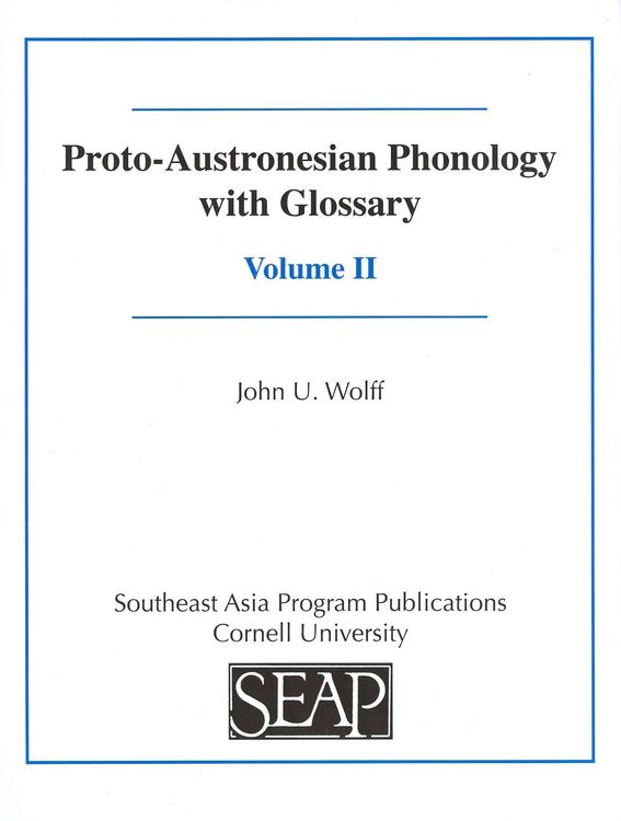 Produktbild: Proto-Austronesian Phonology W