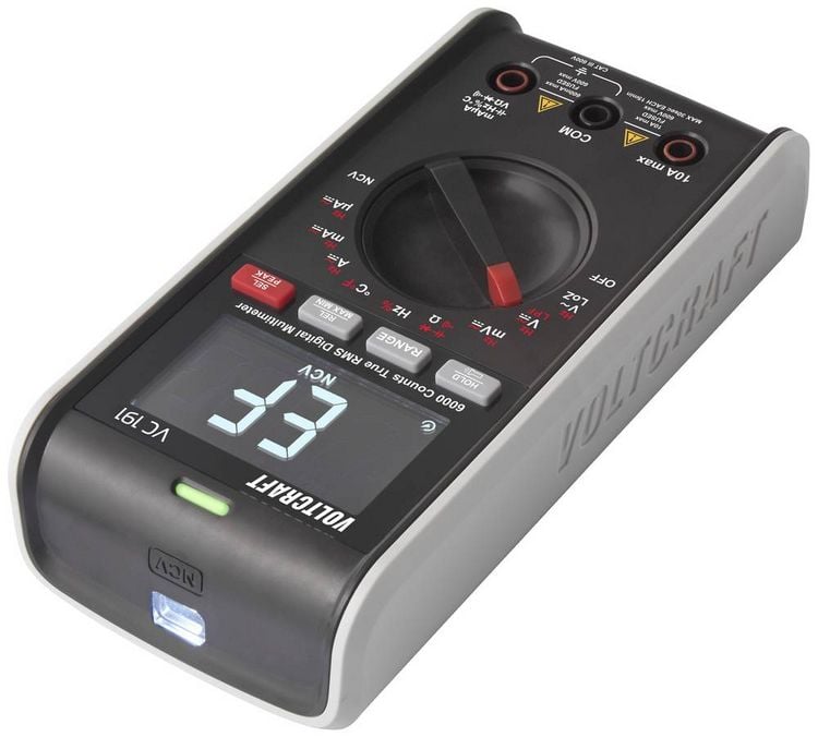 Produktbild: VOLTCRAFT VC191 Hand-Multimeter digital LoZ CAT III 600V Anzeige (Counts): 6000