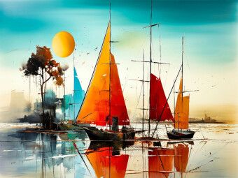 Produktbild: CALVENDO Puzzle Segeln, auf zu neuen Ufern | 1000 Teile Lege-Gr&ouml;&szlig;e 64x48cm Foto-Puzzle f&uuml;r gl&uuml;ckliche Stunden