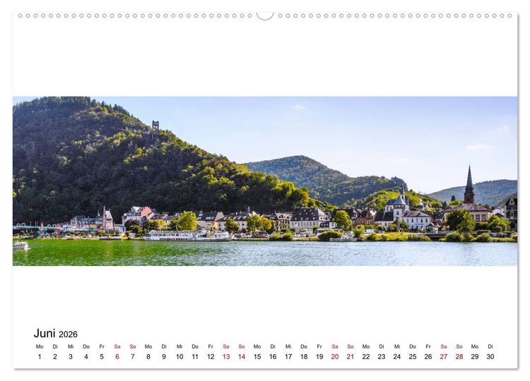 Produktbild: Mosel im Panorama (hochwertiger Premium Wandkalender 2026 DIN A2 quer), Kunstdruck in Hochglanz