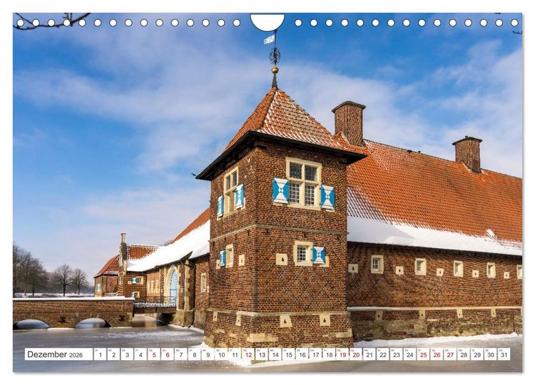 Produktbild: Wasserschl&ouml;sser im M&uuml;nsterland (Wandkalender 2026 DIN A4 quer), CALVENDO Monatskalender