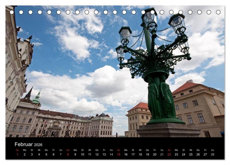 Produktbild: Prager Ansichten (Tischkalender 2026 DIN A5 quer), CALVENDO Monatskalender