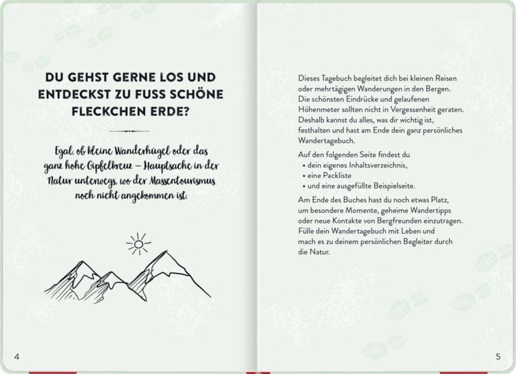 Produktbild: Wandertagebuch