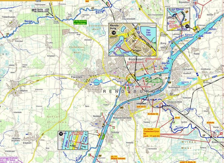 Produktbild: Wassersport-Wanderkarte / Deutschland Nordwest f&uuml;r Kanu- und Rudersport