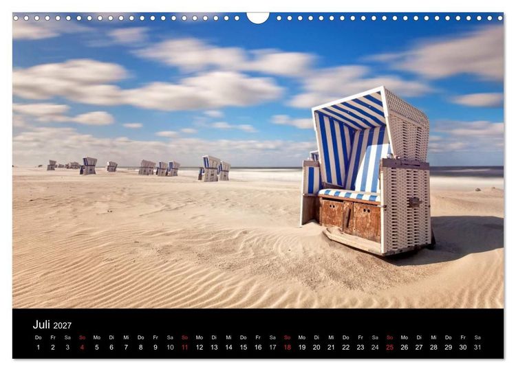 Produktbild: SYLT hinter den D&uuml;nen (Wandkalender 2027 DIN A3 quer), CALVENDO Monatskalender