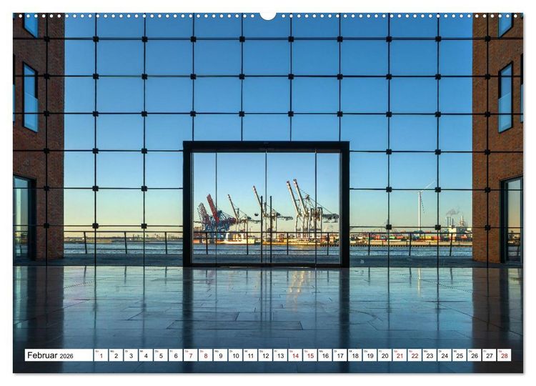 Produktbild: Urbane Impressionen: Hansestadt Hamburg - Tor zur Welt (hochwertiger Premium Wandkalender 2026 DIN A2 quer), Kunstdruck in Hochglanz