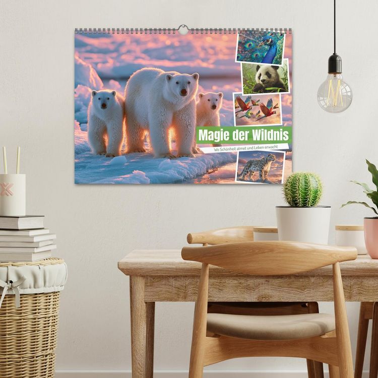 Produktbild: Magie der Wildnis (Wandkalender 2026 DIN A3 quer), CALVENDO Monatskalender