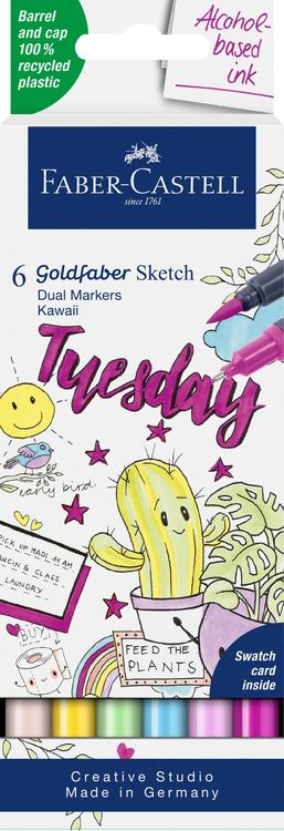 Produktbild: Faber-Castell Goldfaber Sketch Marker Kawaii 6er Set