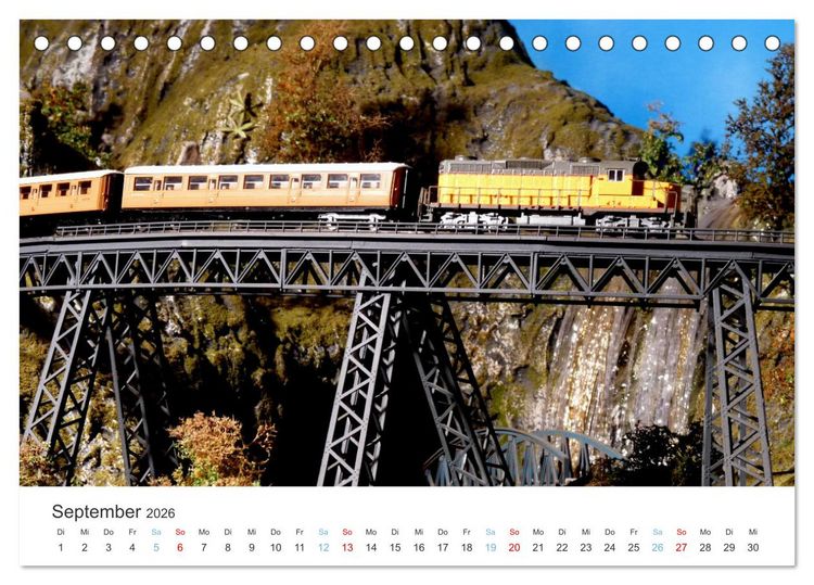 Produktbild: Modellbahnen aus aller Welt - H0, N, Z (Tischkalender 2026 DIN A5 quer), CALVENDO Monatskalender