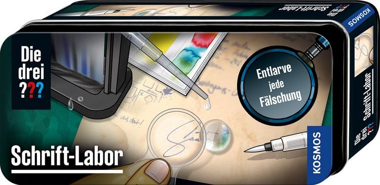 Produktbild: Die drei ??? Schrift-Labor (XL-Dose)