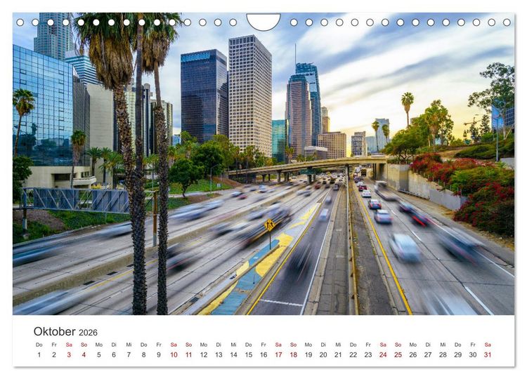 Produktbild: Los Angeles &ndash; Kalifornien (Wandkalender 2026 DIN A4 quer), CALVENDO Monatskalender