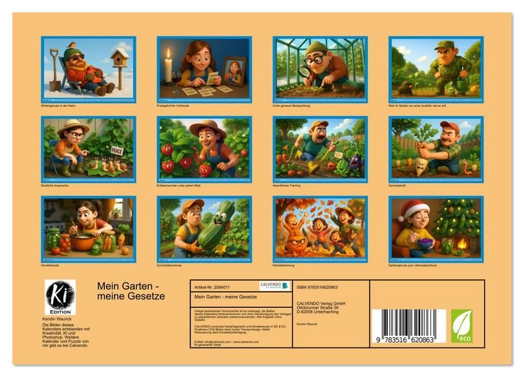 Produktbild: Mein Garten - meine Gesetze (Wandkalender 2026 DIN A4 quer), CALVENDO Monatskalender
