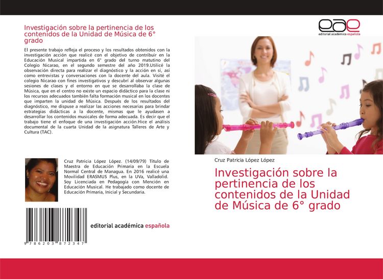 Produktbild: Investigaci&oacute;n sobre la pertinencia de los contenidos de la Unidad de M&uacute;sica de 6&deg; grado