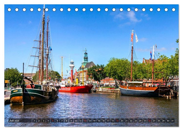 Produktbild: EMDEN Atemberaubende Momente am Wasser (Tischkalender 2026 DIN A5 quer), CALVENDO Monatskalender