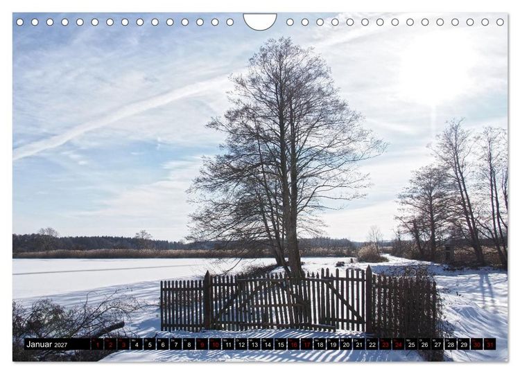 Produktbild: Naturparadies Mei&szlig;endorfer Teiche &ndash; Rund um den H&uuml;ttensee (Wandkalender 2027 DIN A4 quer), CALVENDO Monatskalender