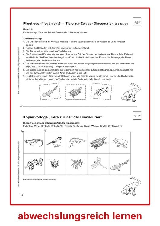 Produktbild: Kita aktiv Projektmappe Dinosaurier
