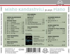 Produktbild: Misho Kandashvili plays Prokofiev,Mosolov...